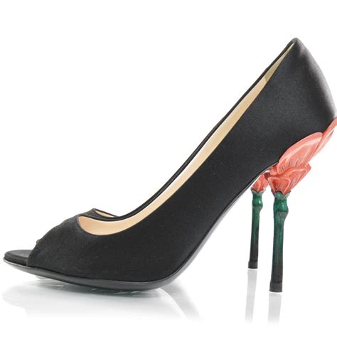 prada tulip heels|designer Prada heels.